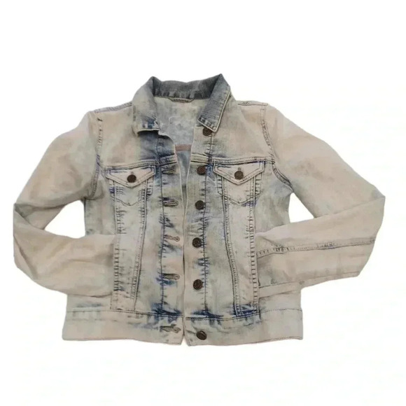 Mavi Acid Wash Light Wash Denim Jean Jacket Size XS - Picture 3 of 10